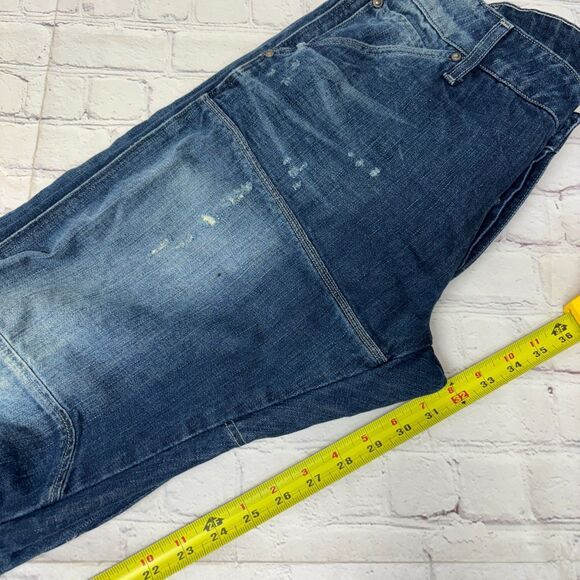 G-Star Raw Men 5620 3D Low Tapered Jeans Size 36x34 Blue Denim Italy D051 -20 - Picture 7 of 16